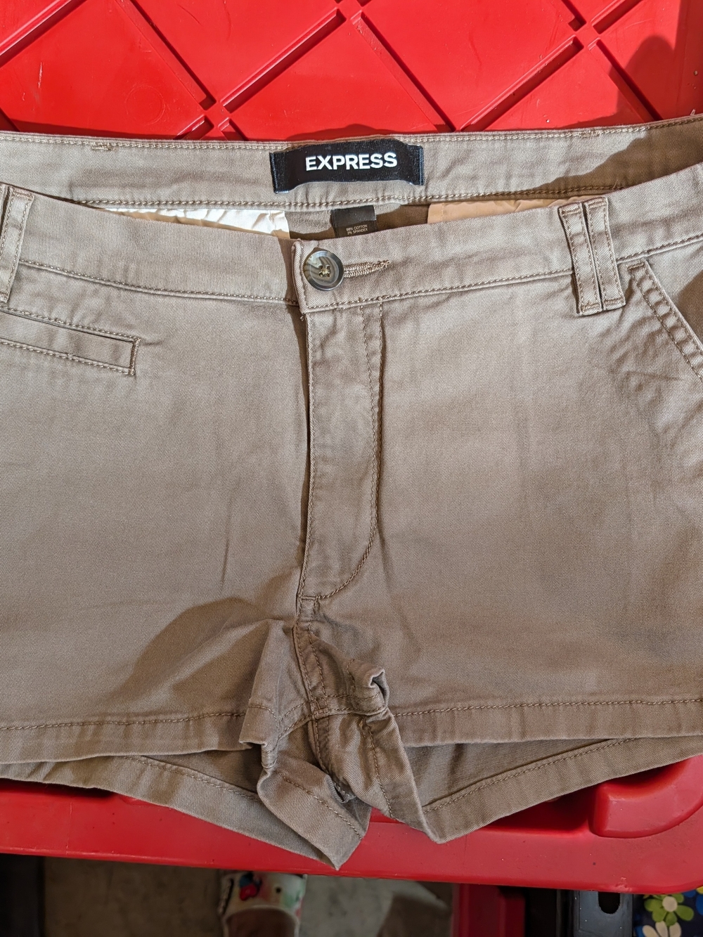 Express Women's Khaki High-Rise Short